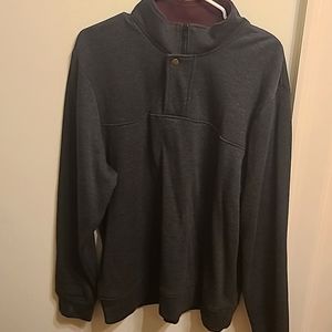 Orvis Signature Fleece Pullover, size: large, color: dark charcoal